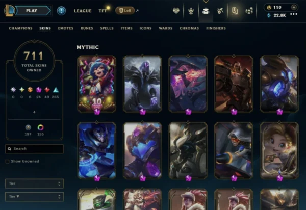 NA | 711 Skins | 164 Champions - Image 3