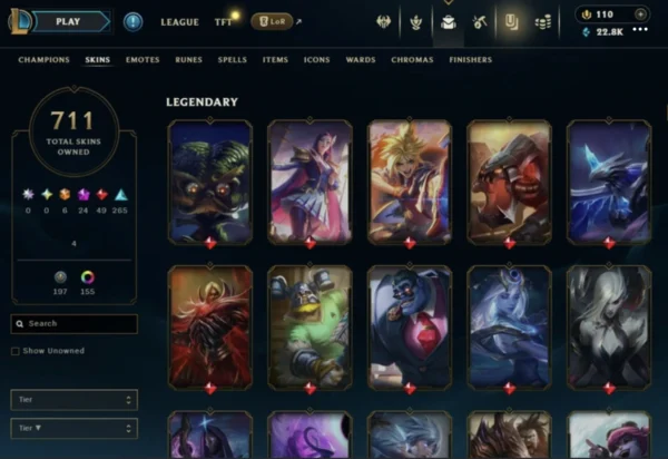 NA | 711 Skins | 164 Champions - Image 6