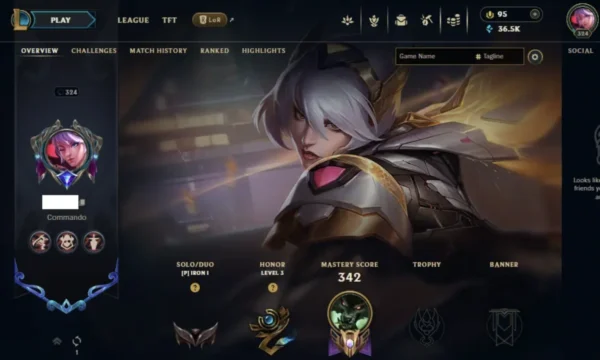 iron lol account