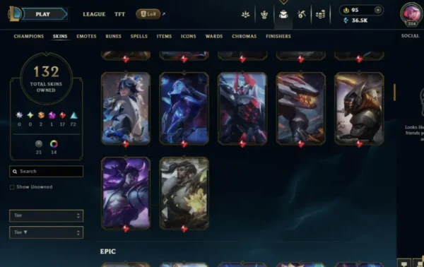 NA | 132 Skins | 170 Champions - Image 6