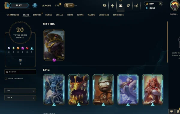 NA | 20 Skins | 136 Champions - Image 2