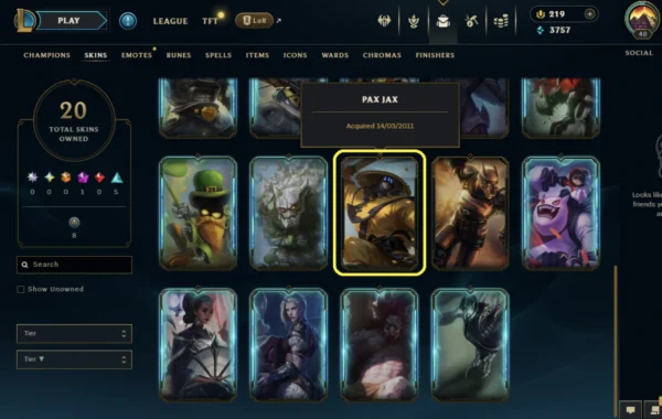 NA | 20 Skins | 136 Champions - Image 3