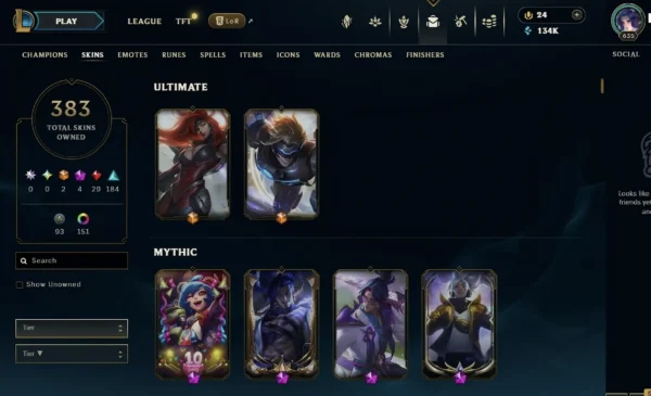 NA | 383 Skins | 163 Champions - Image 3