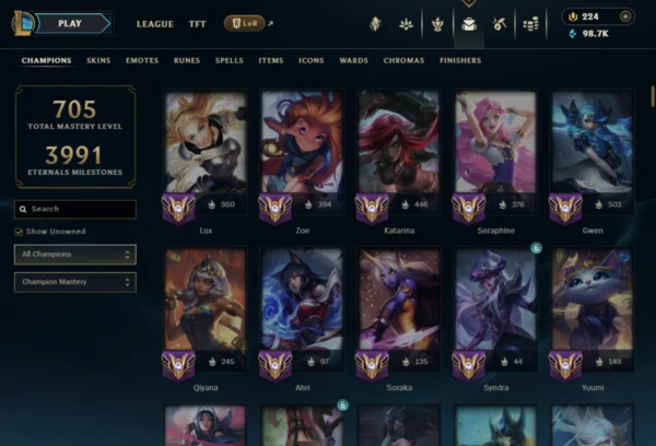 NA | 425 Skins | 165 Champions - Image 2