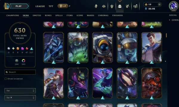 NA | 630 Skins | 160+ Champions - Image 3
