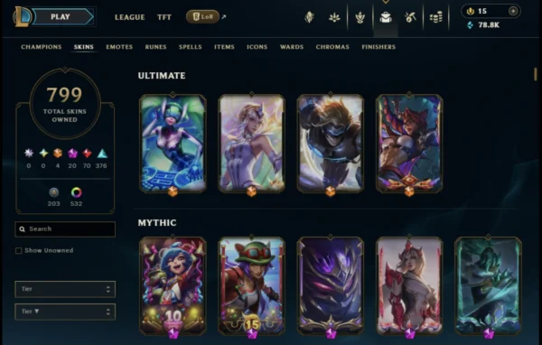 NA | 799 Skins | 154 Champions - Image 2