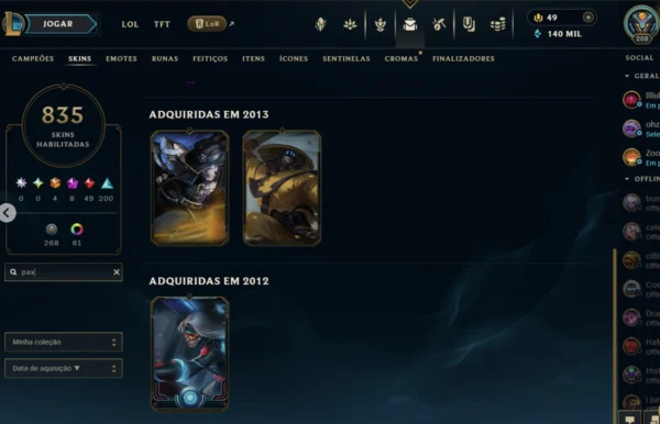 NA | 835 Skins | 165 Champions - Image 4