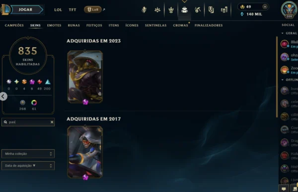 NA | 835 Skins | 165 Champions - Image 5