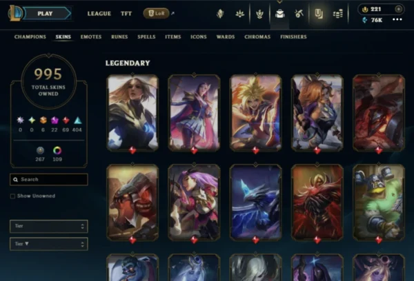 NA | 995 Skins | 142 Champions - Image 3