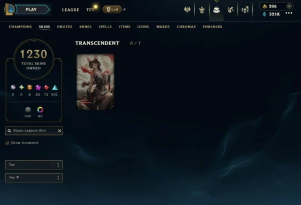 NA | 1230 Skins | 163 Champions - Image 9